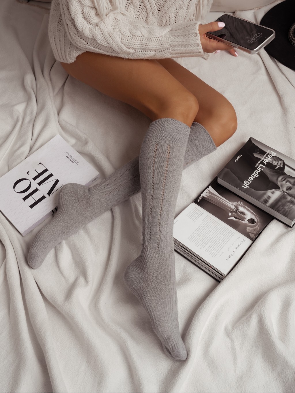 Dokolenke OPENWORK - SIVA